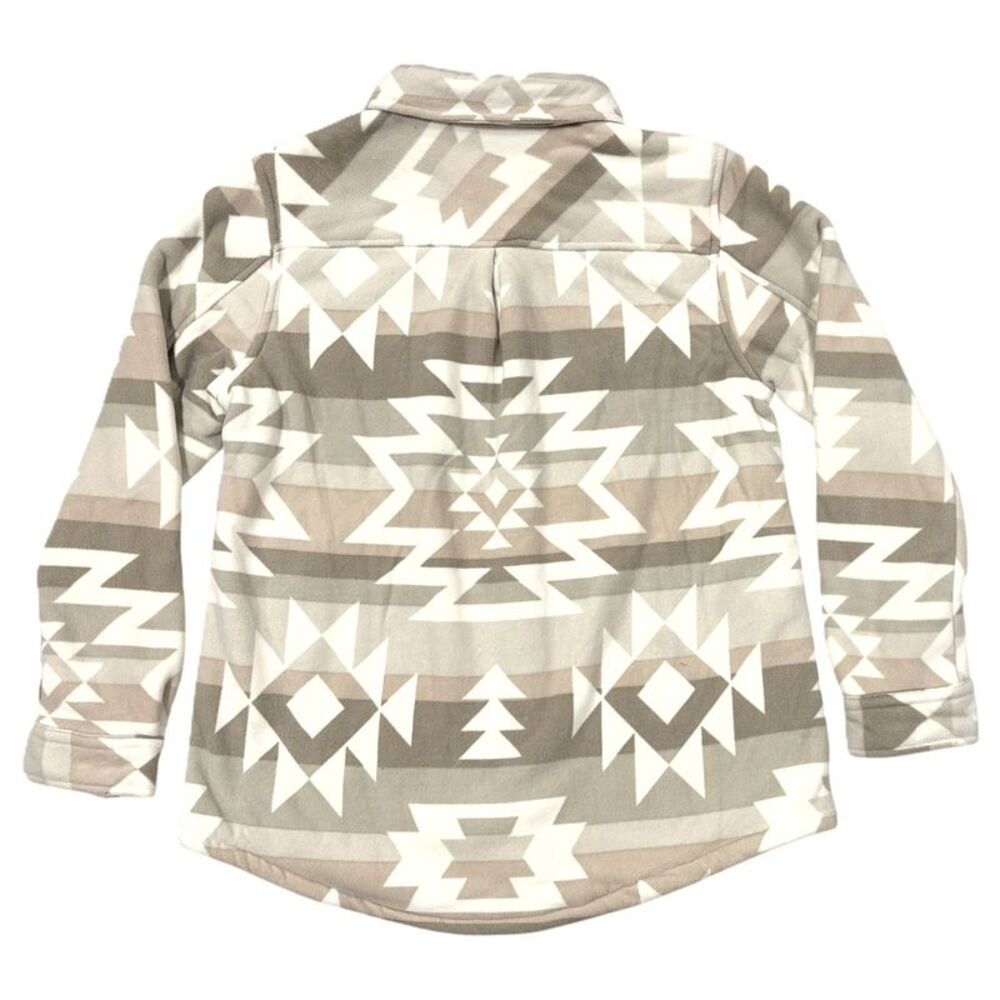 Member's Mark Womens Fleece Shacket, Sherpa Lined for Added Warmth - Taupe - Picture 2 of 2